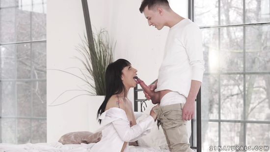 Matilde Ramos going up against monster white cock