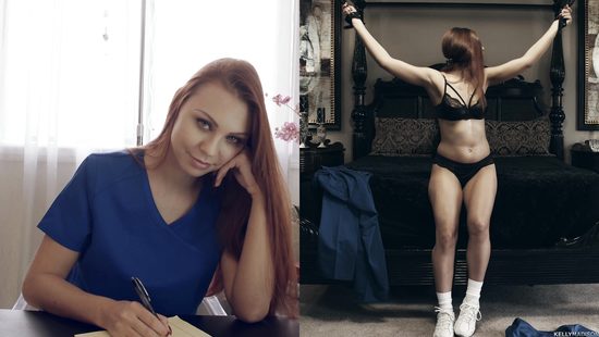 Slutty damsel treated to a chilling bondage sex