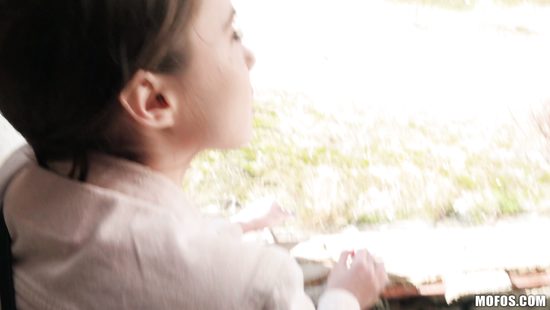 Amateur babe fucking random cock outdoors