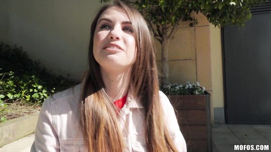 Amateur babe fucking random cock outdoors