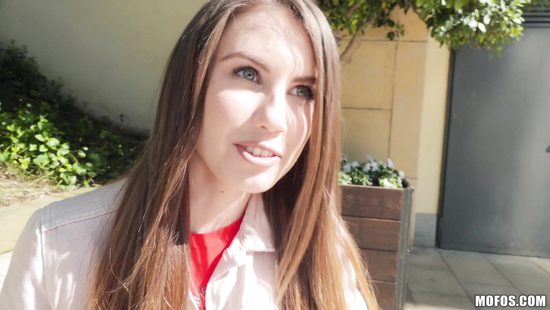 Amateur babe fucking random cock outdoors