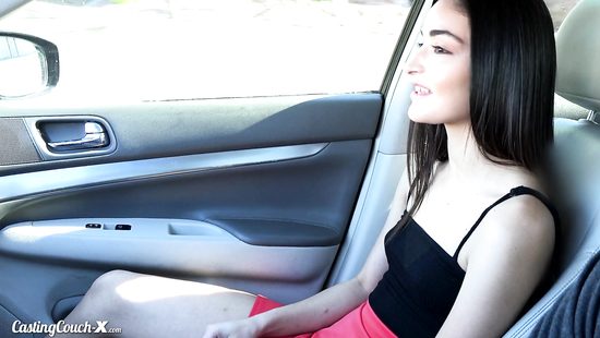 Horny brunette gets the cock she wished for