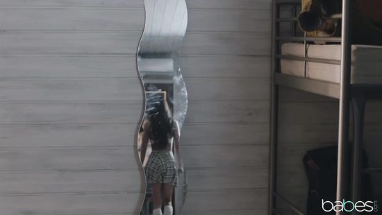 Naughty brunette deserves to cum