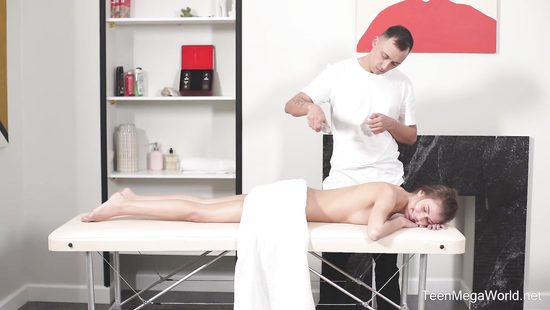 Steamy massage makes her horny enough