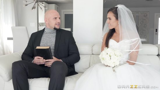 Bride fucked by officiating priest before wedding