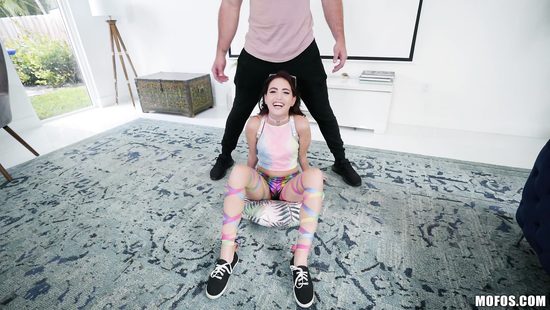 Fella's cock is a little curved for extra pleasure