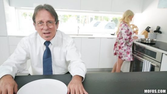 Thick blonde gets laid with her stepdad