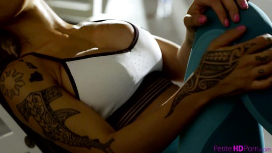 Ruthless pounding at the gym