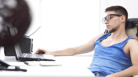 Brunette enjoying her favorite drink, cum