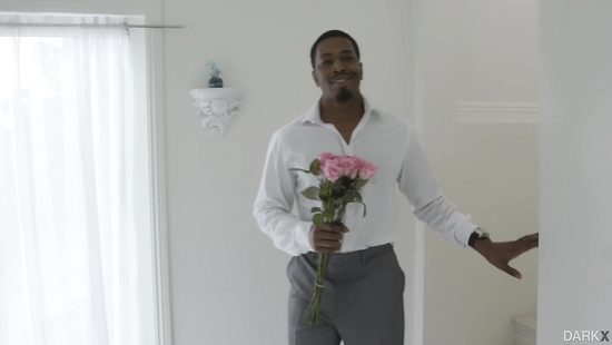 Raging BBC drilling blonde's tight butthole