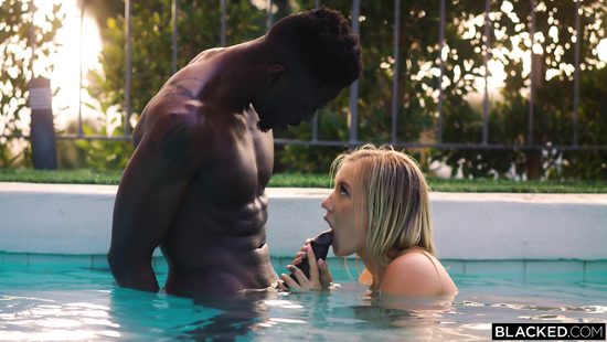 Blonde's first BBC and she's doing great