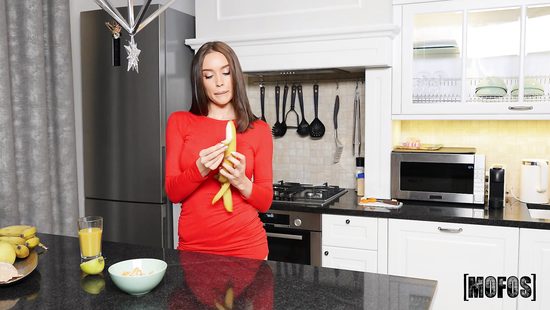 Shall I wash the banana or shall we eat it?