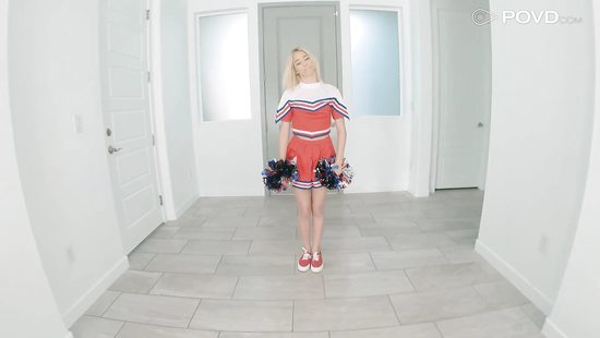 A cheerleader's confidence comes from satisfaction