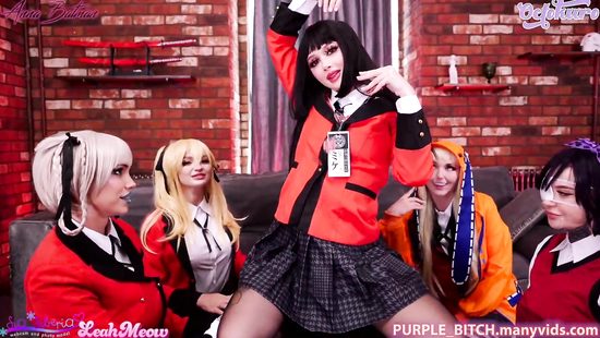 Cosplayers gather for a crazy gangbang and poker game