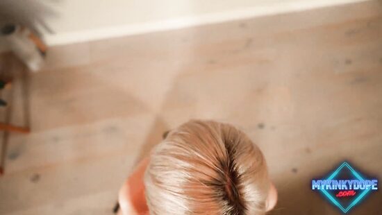 Real CJ from GTA: San Andreas gets a clear blowjob from his white-haired girlfriend