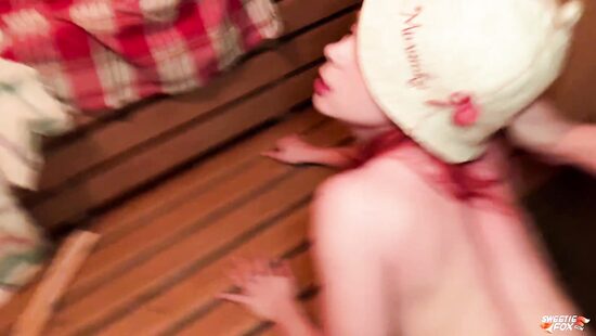 A nice bath with my stepsister in the bathhouse