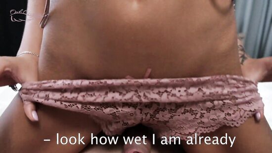 Breakfast in bed and cum in the pussy