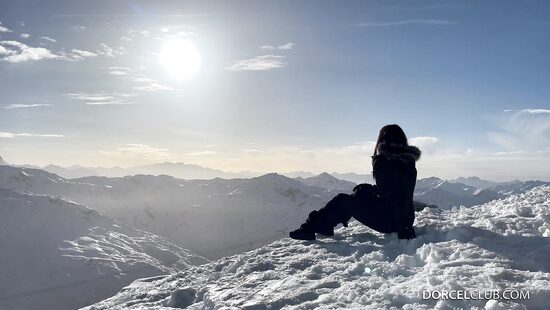 Pretty girl rides cock in a cool rhythm