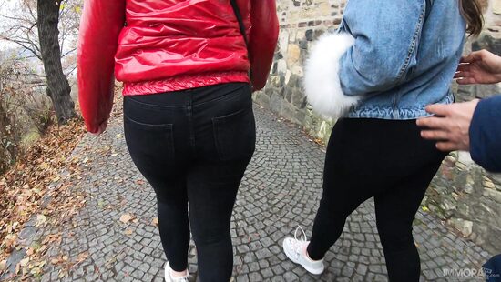 The girls will have to move their buns for the camera