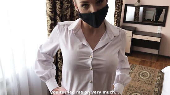 Hungry Catherine serves him like an expensive VIP client