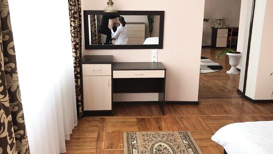 Hungry Catherine serves him like an expensive VIP client