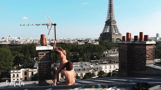 A shag with a view of the Eiffel Tower