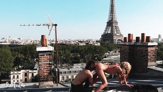 A shag with a view of the Eiffel Tower