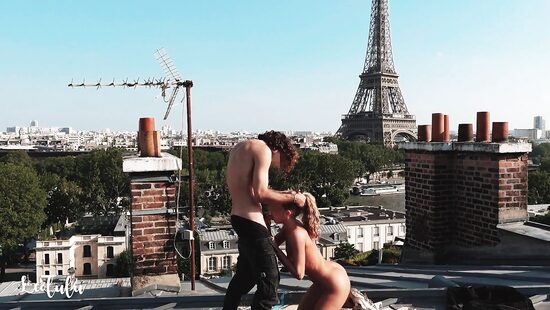 A shag with a view of the Eiffel Tower