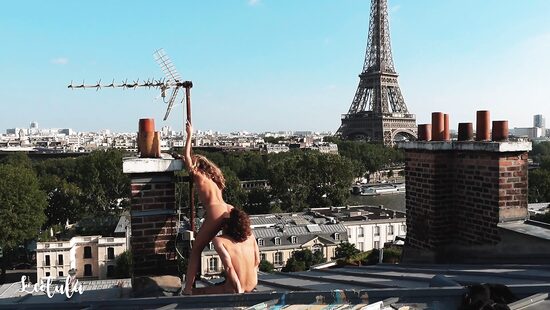 A shag with a view of the Eiffel Tower