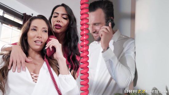 Naughty whore paired with endowed phone sex caller