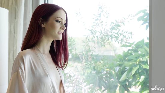 Skinny beauty rides like a pro