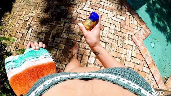 POV reverse rise for a teen slut