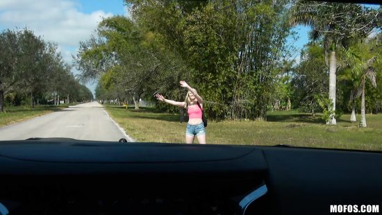 Full blast in back seat XXX