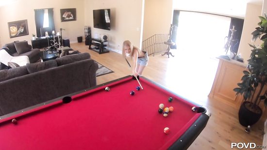 Great POV sex with a thin blonde