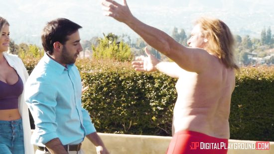 Blonde stepmom is thirsty and wild