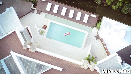 Dashing teen combined massage with sex