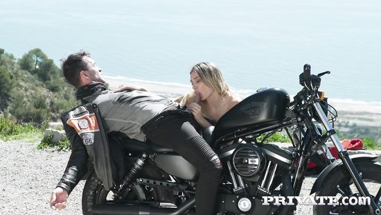 Natalia Starr gets her dose on the bike