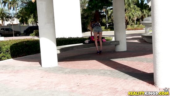 Aroused ginger rides dick in reverse POV