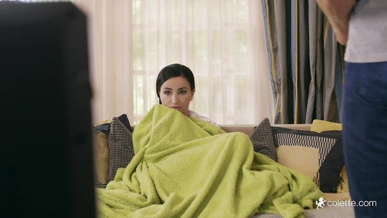 Appealing babe with big tits, energized home sex