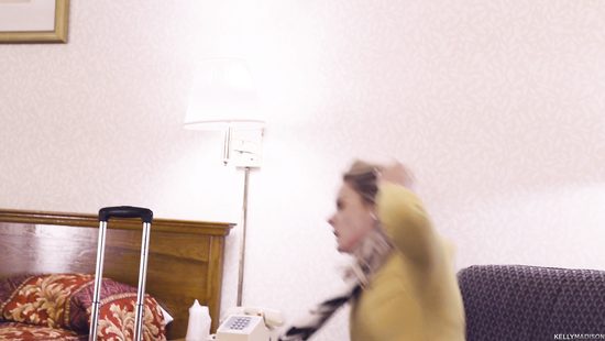 Nude blonde feels entire cock up her ass