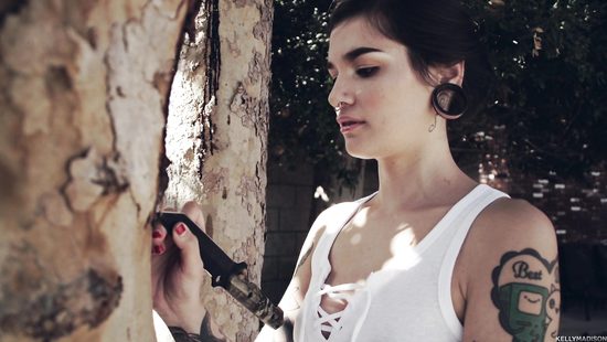 Fine babe ass fucked in doggy XXX