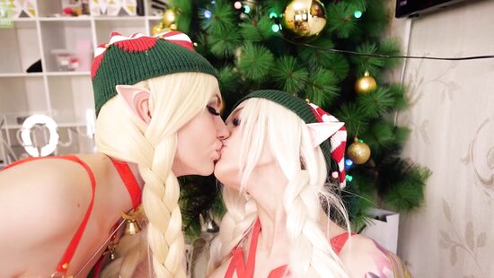 Christmas orgasm on the nose