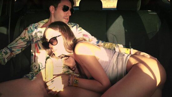 Her pussy is wet, not from sweat, but from excitement