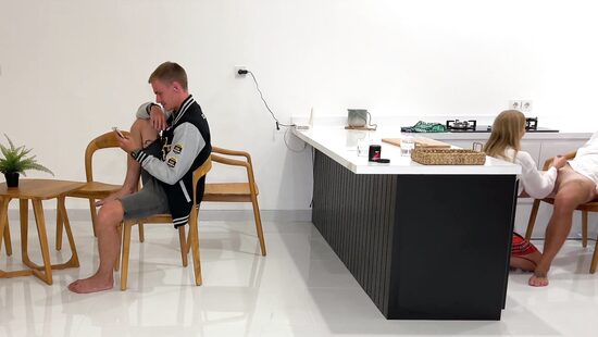 She goes behind her boyfriend's back to use his mate's cock