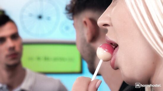 Hot stranger in a hostel