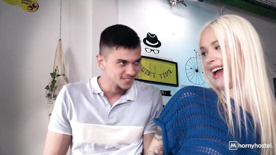 Hot stranger in a hostel