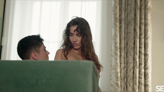 A sweet moment after a frosty walk