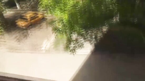 Минет на балконе