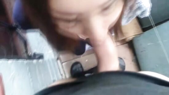 Минет на балконе