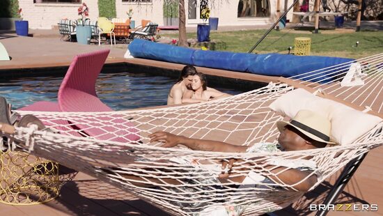 While her ass is in the hammock